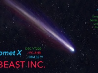 DATABEAST INC - dataComet X - labeled for header image - Comet Hyakutake Background - web